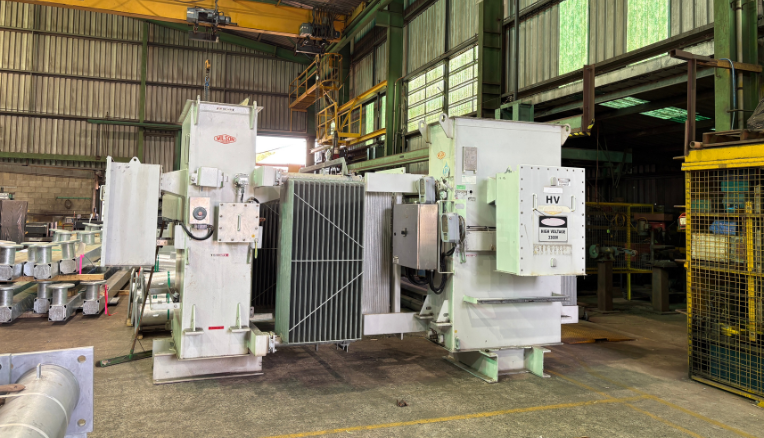 Untitled design transformer in steel fab workshop