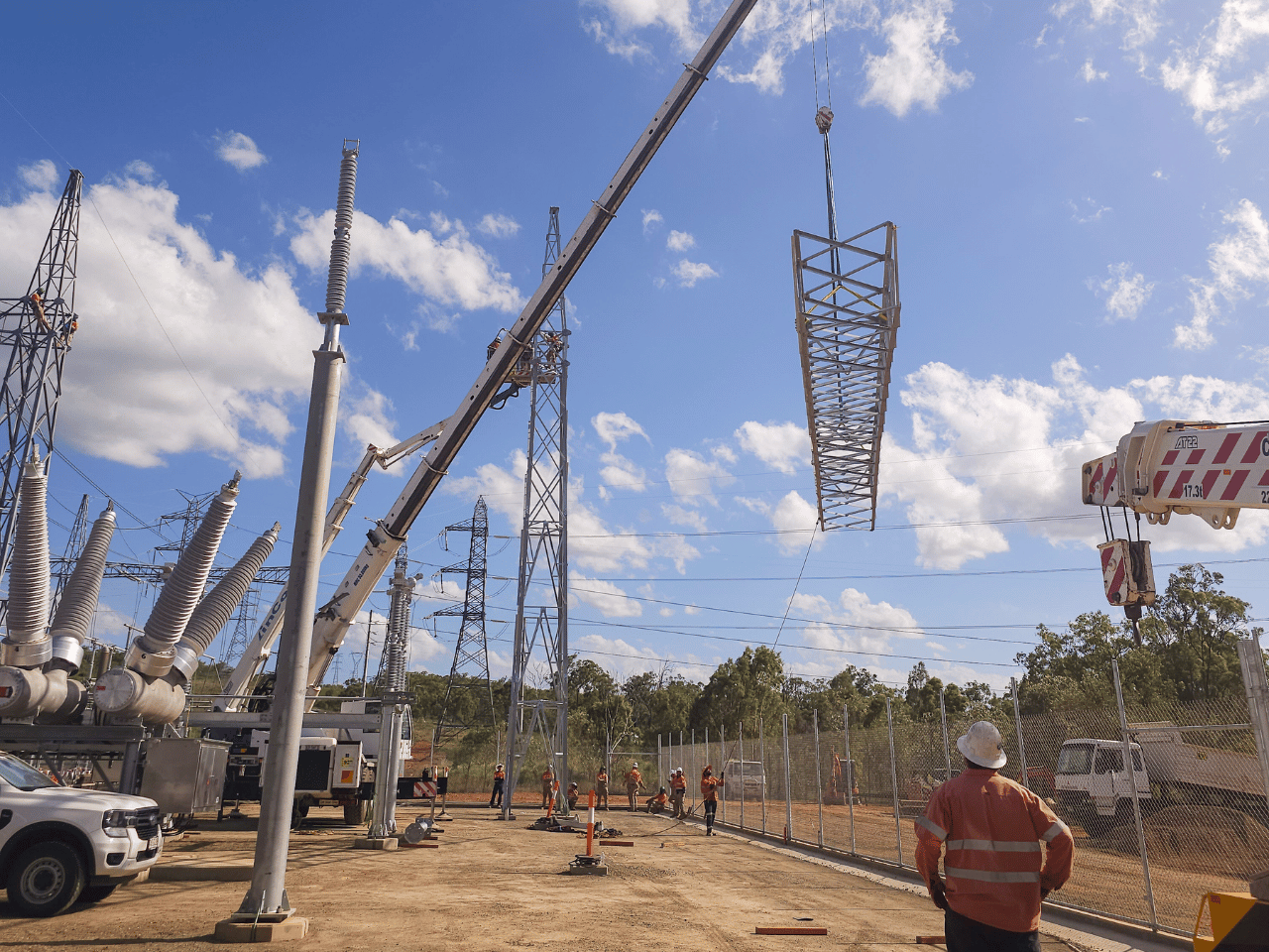 BESS Project Steel Lattice Towers