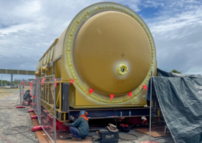 Transport Frame Modifications for Generator Stator