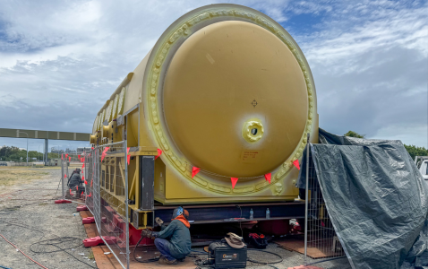 Transport Frame Modifications for Generator Stator